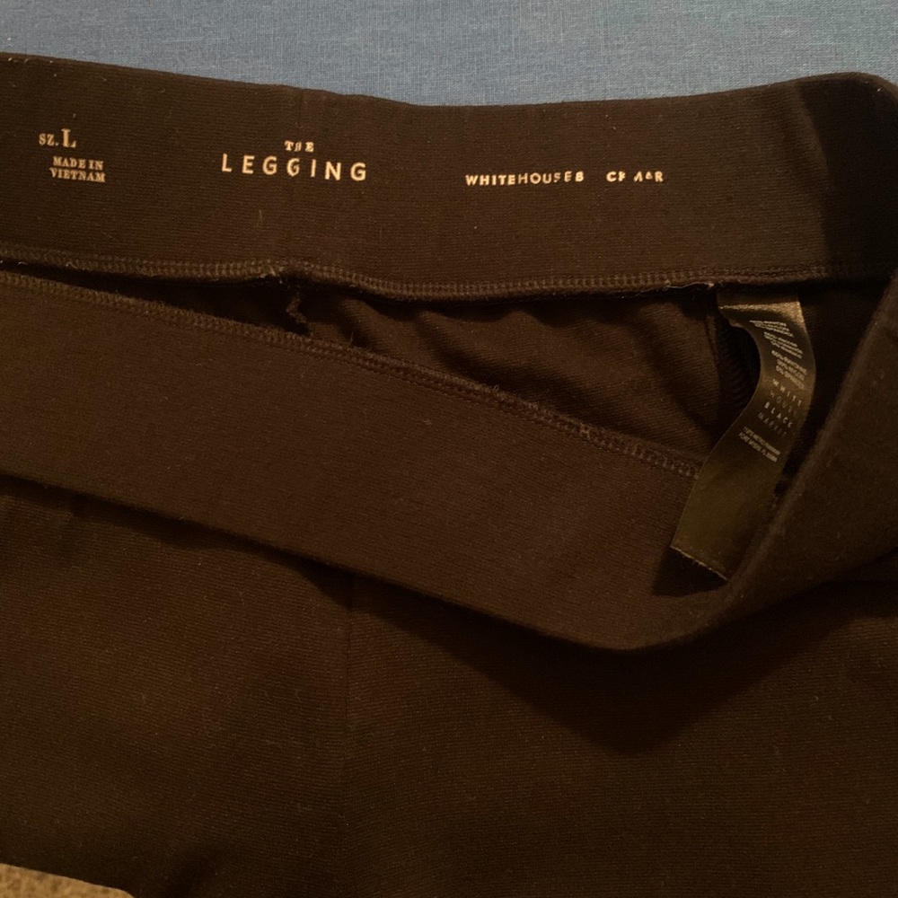 Straight leg black pants